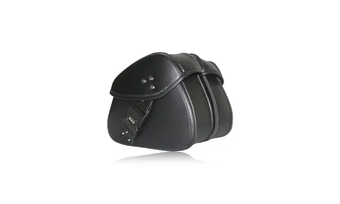 1 Pair Motorcycle Saddlebag PU Leather Side Bags