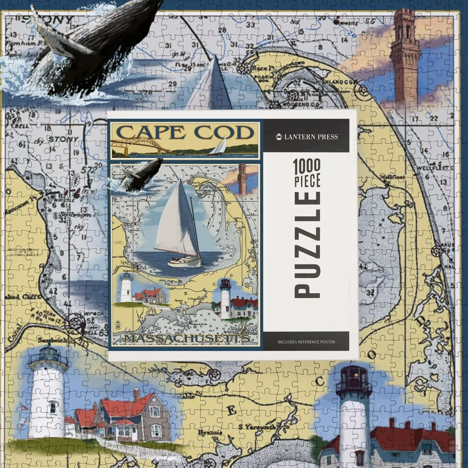 1000 Piece Puzzle, Nautical Chart