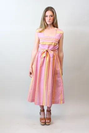 1970s SAKS YOUNG DIMENSIONS cotton dress small medium | new spring summer