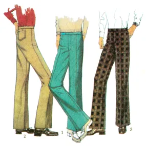 1970s Sewing Pattern, Men’s Flared Trousers - Multi-Sizes