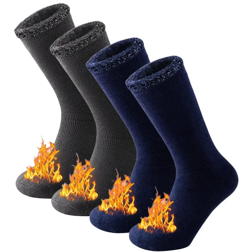 2 Pairs Winter thick Thermal Ski Snowboard Hiking Socks