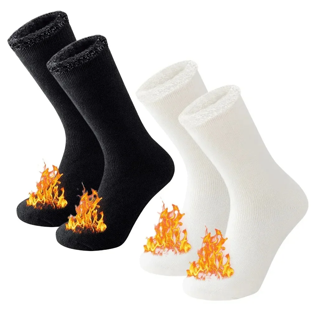 2 Pairs Winter thick Thermal Ski Snowboard Hiking Socks