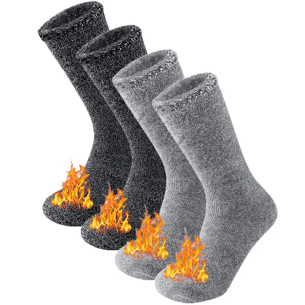 2 Pairs Winter thick Thermal Ski Snowboard Hiking Socks