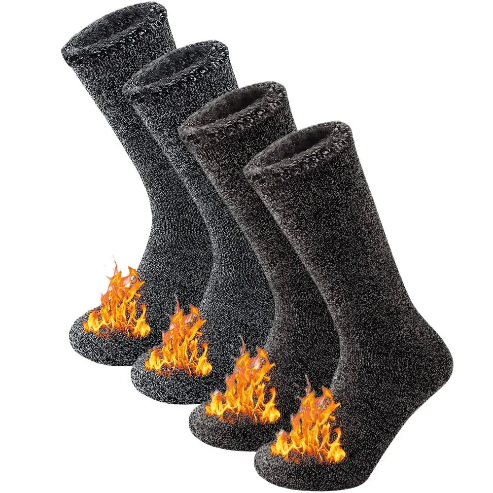 2 Pairs Winter thick Thermal Ski Snowboard Hiking Socks