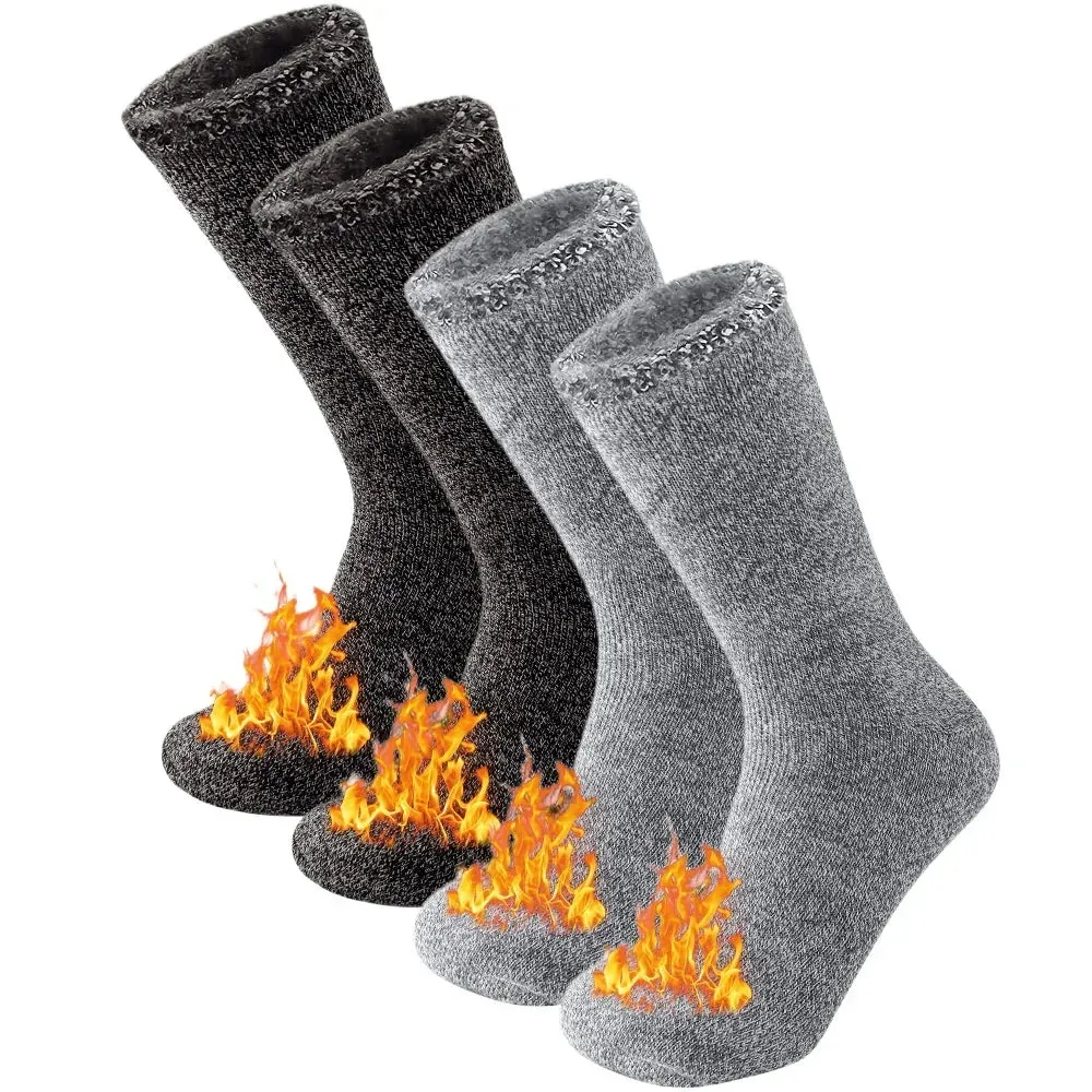 2 Pairs Winter thick Thermal Ski Snowboard Hiking Socks