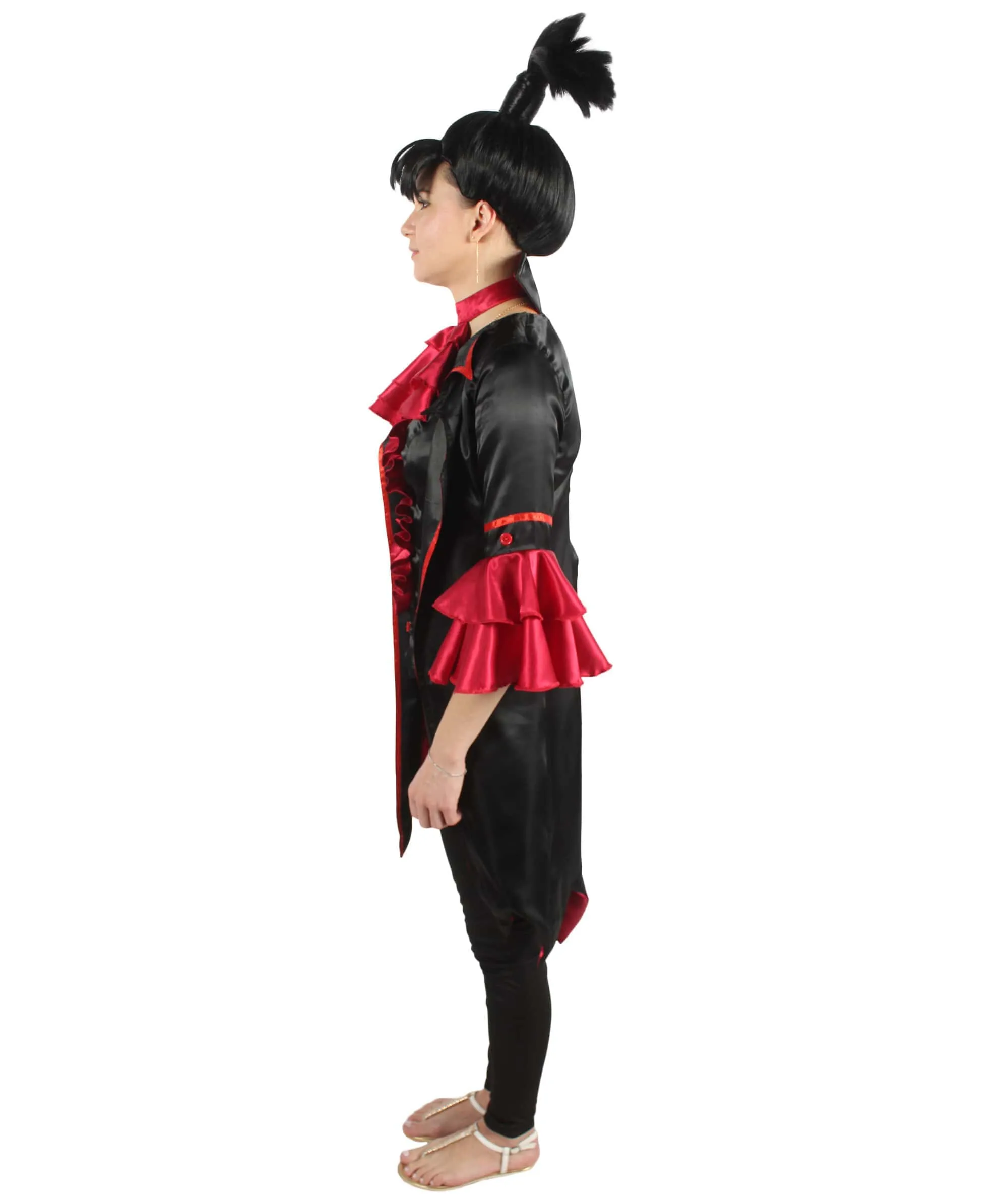 Adult Women’s Exquisite Vampire Costume with Attached Collar | Multiple Size Options