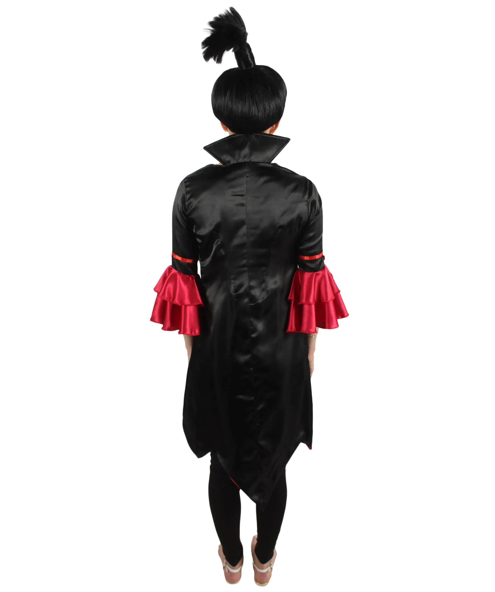 Adult Women’s Exquisite Vampire Costume with Attached Collar | Multiple Size Options