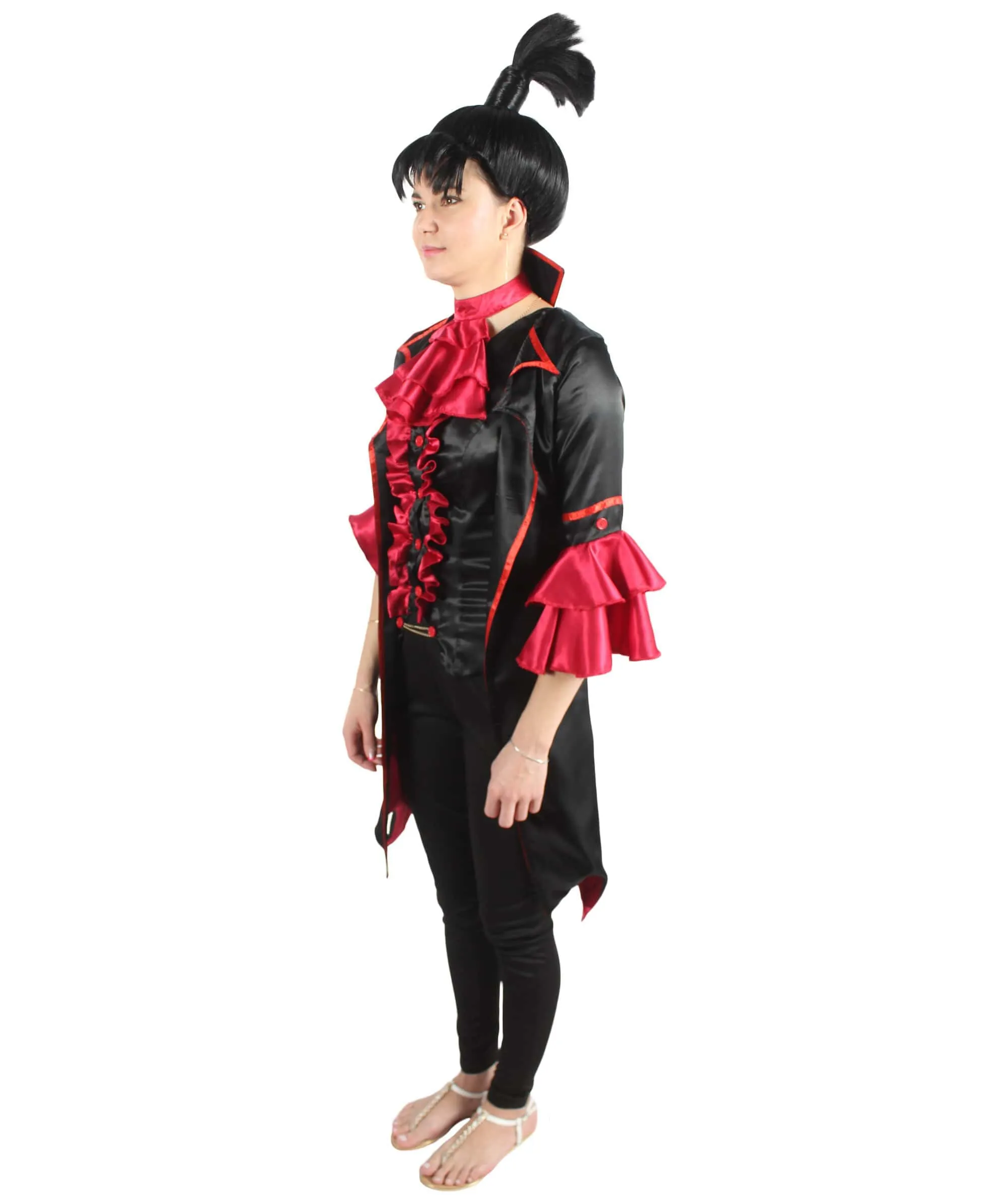 Adult Women’s Exquisite Vampire Costume with Attached Collar | Multiple Size Options