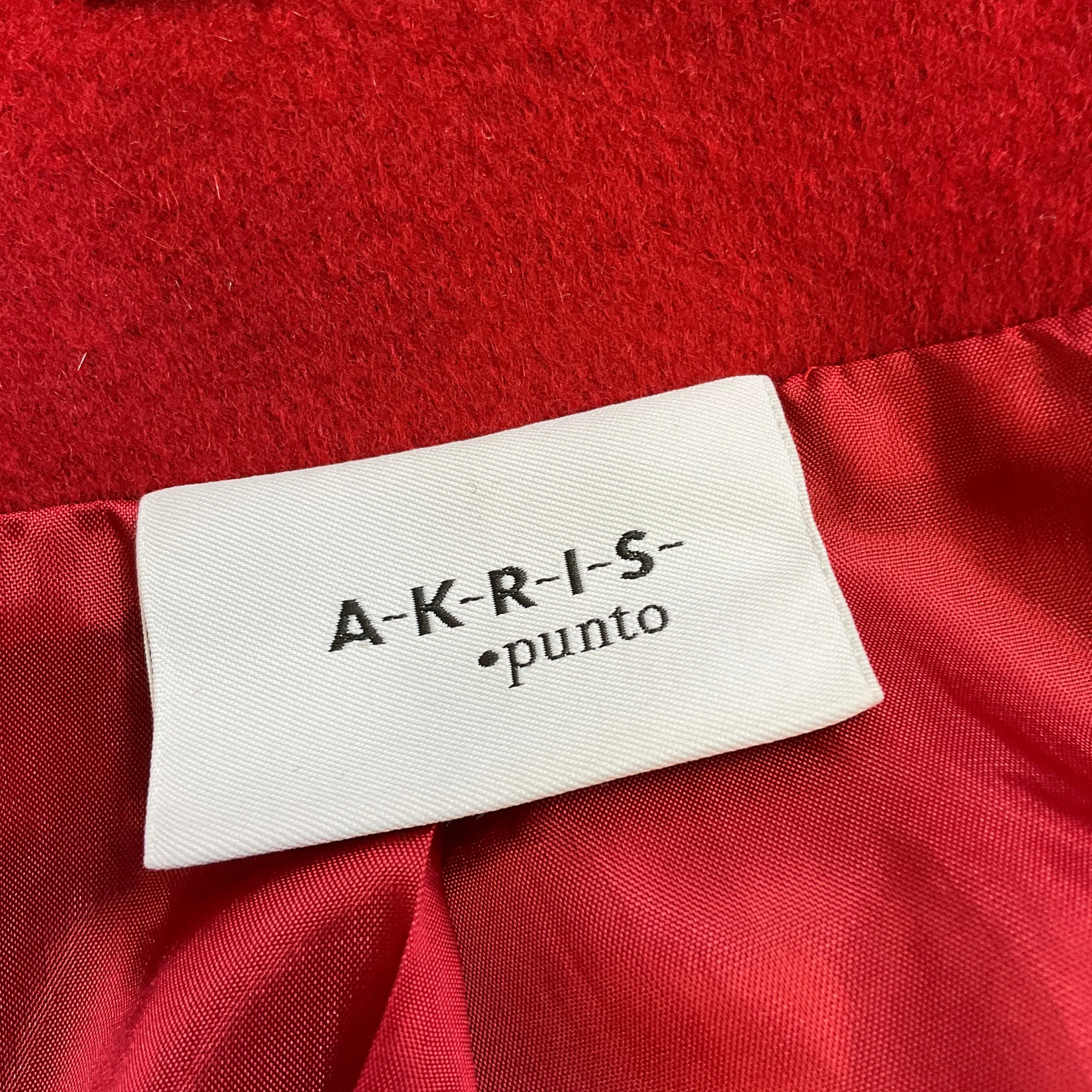 Akris Punto Red Wool and Angora Jacket