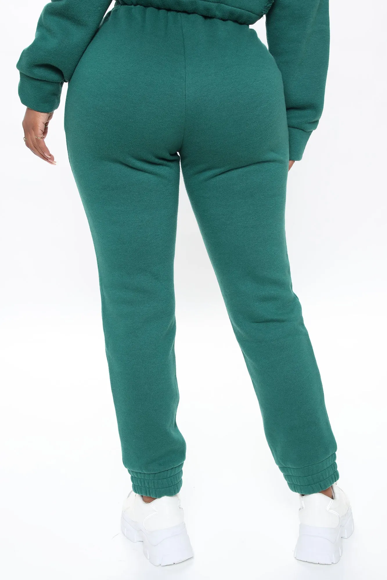 All Chills Distressed Fleece Jogger - Jade