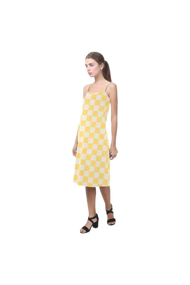 Aspen Gold Checker Alcestis Slip Dress (Model D05)