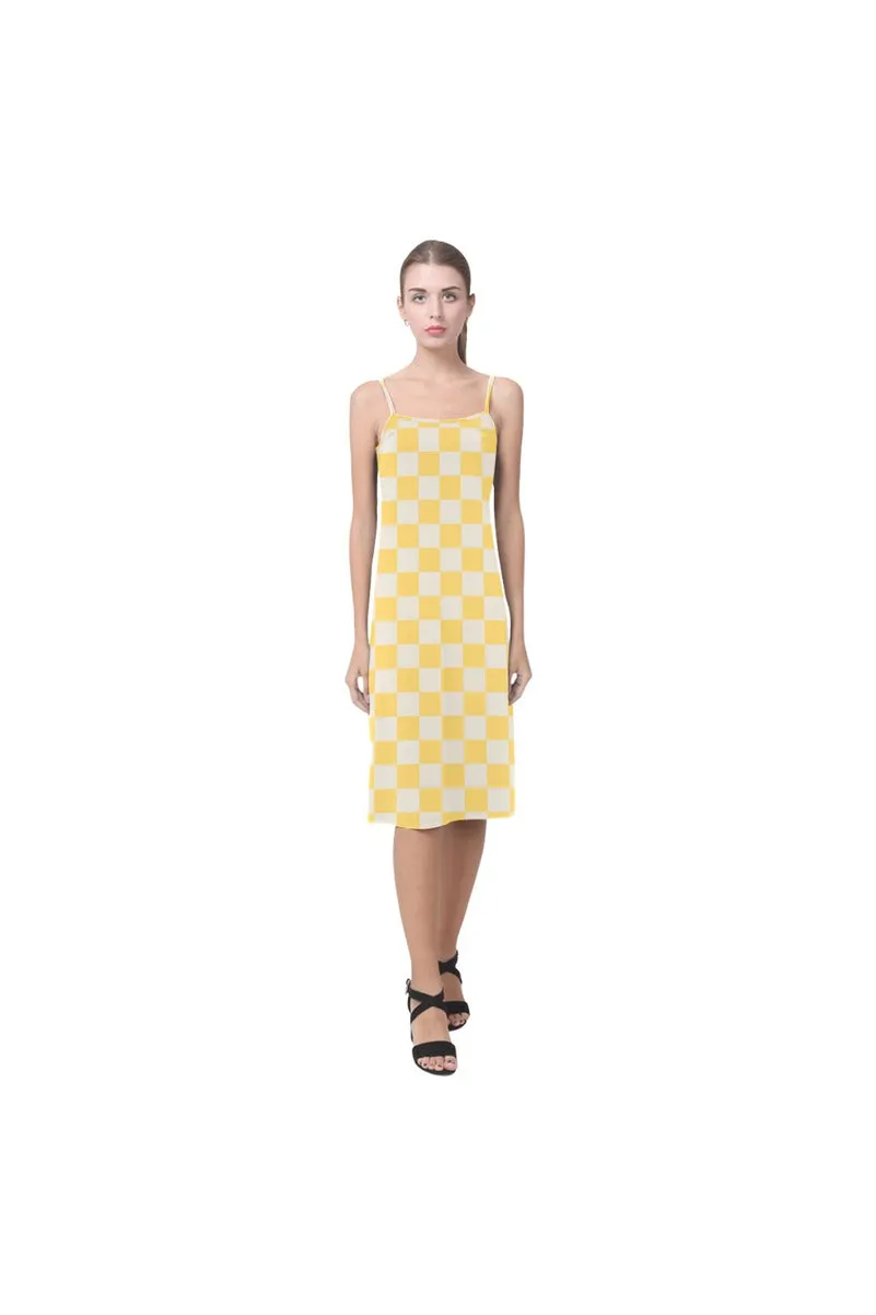 Aspen Gold Checker Alcestis Slip Dress (Model D05)