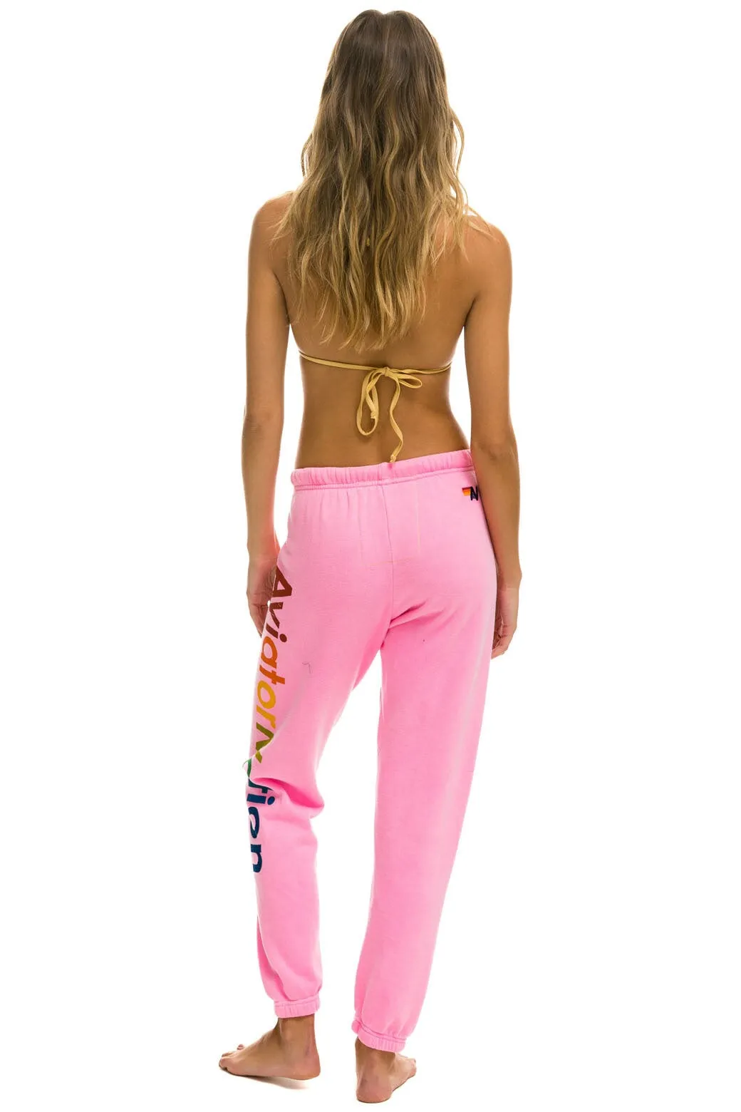 AVIATOR NATION NORTH SHORE SWEATPANTS - NEON PINK