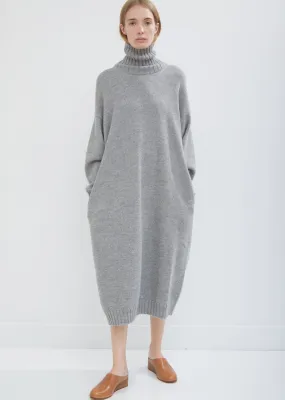 Baby Alpaca Turtleneck Dress