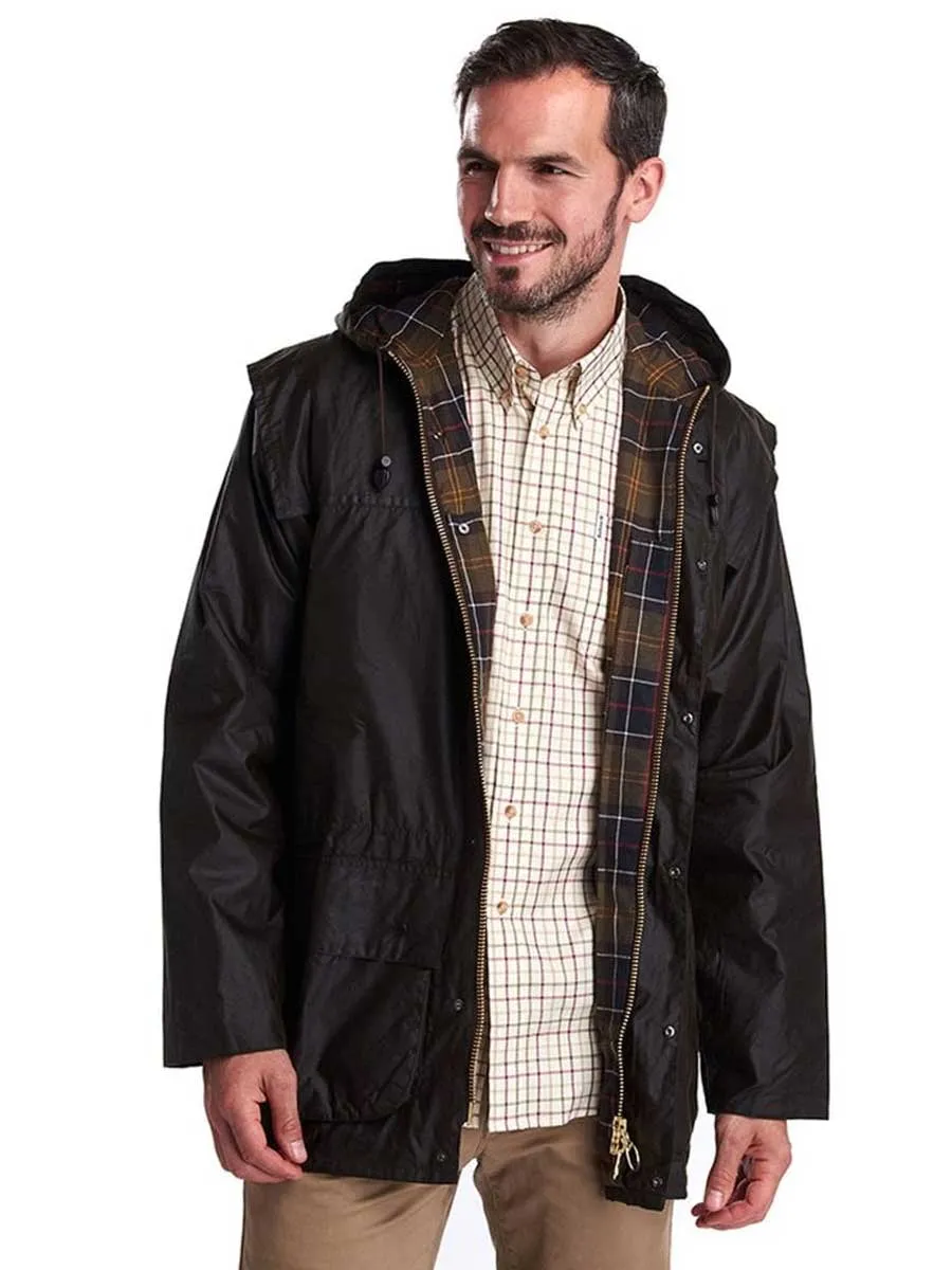 BARBOUR Classic Durham Wax Jacket - Mens  - Olive