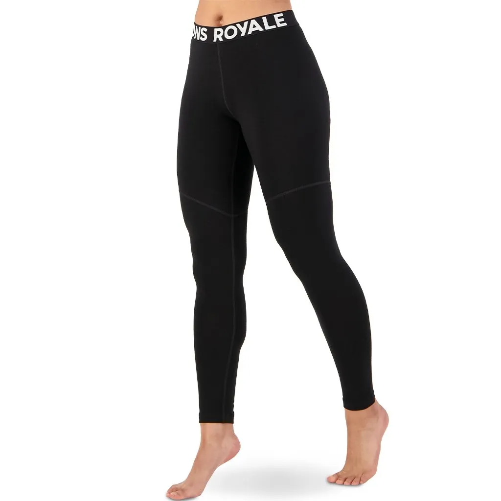 Baselayer Bottom Mons Royale Womens Cascade Merino Flex 200 - Black