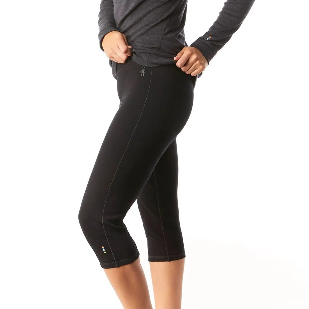 Baselayer Bottom Smartwool Womens 3/4 Merino 250 - Black