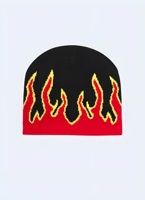 Beanie With Flames