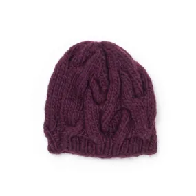 Bernat Roving Knit Cable Hat