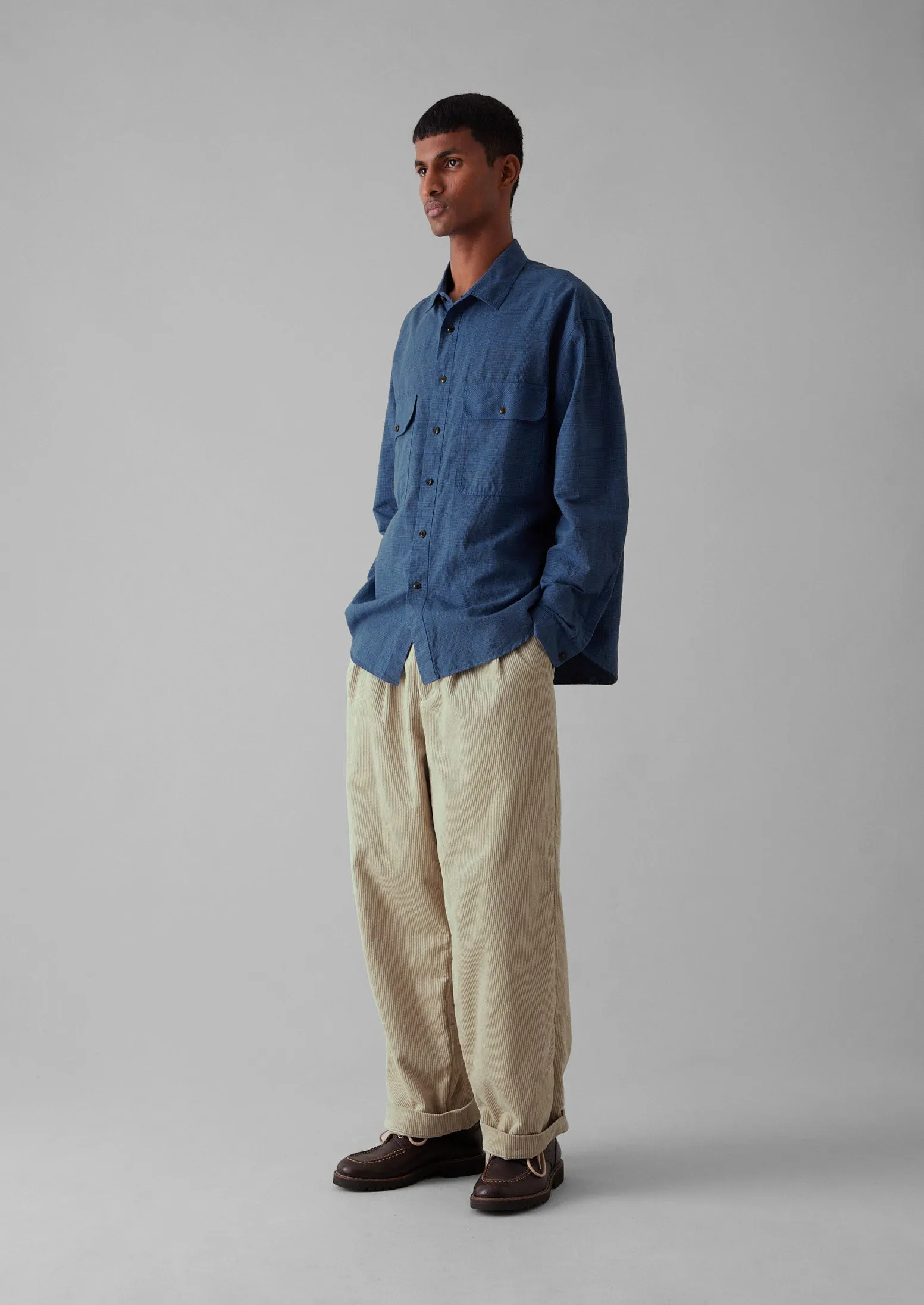 Bill Organic Cord Wide Leg Pants | Moonstone