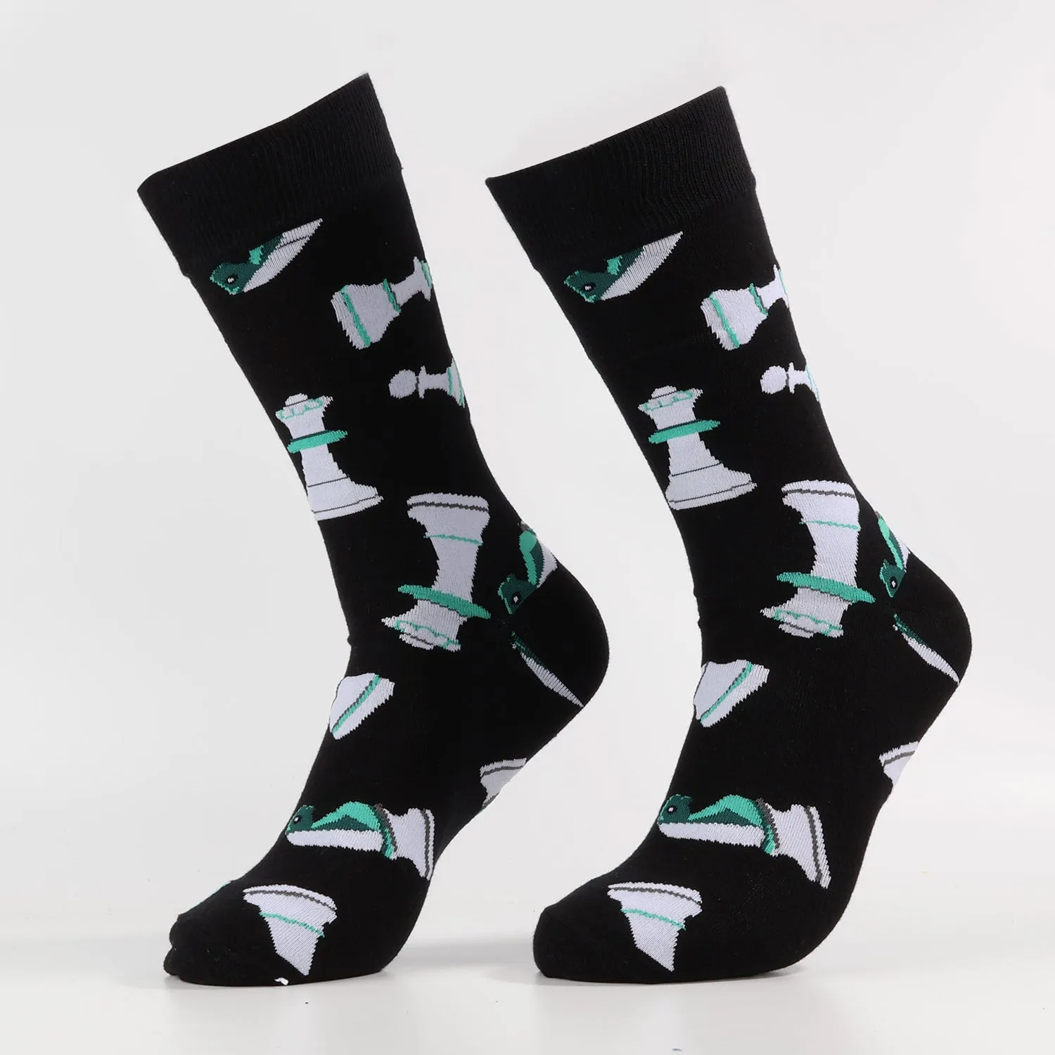 Black Chess Socks