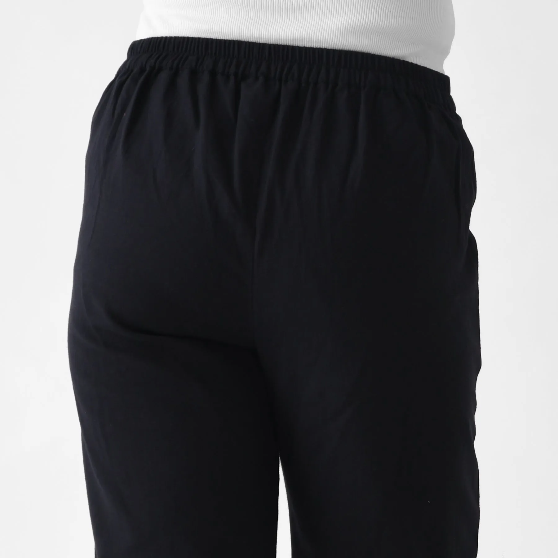 Black Cotton AMPM Pants