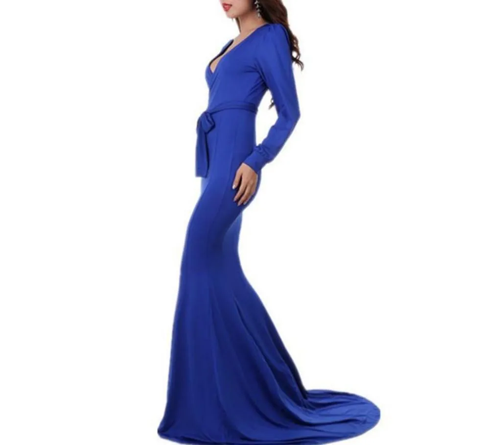 Bodycon long sleeved maxi dress at Bling Brides Bouquet - Online Bridal Store