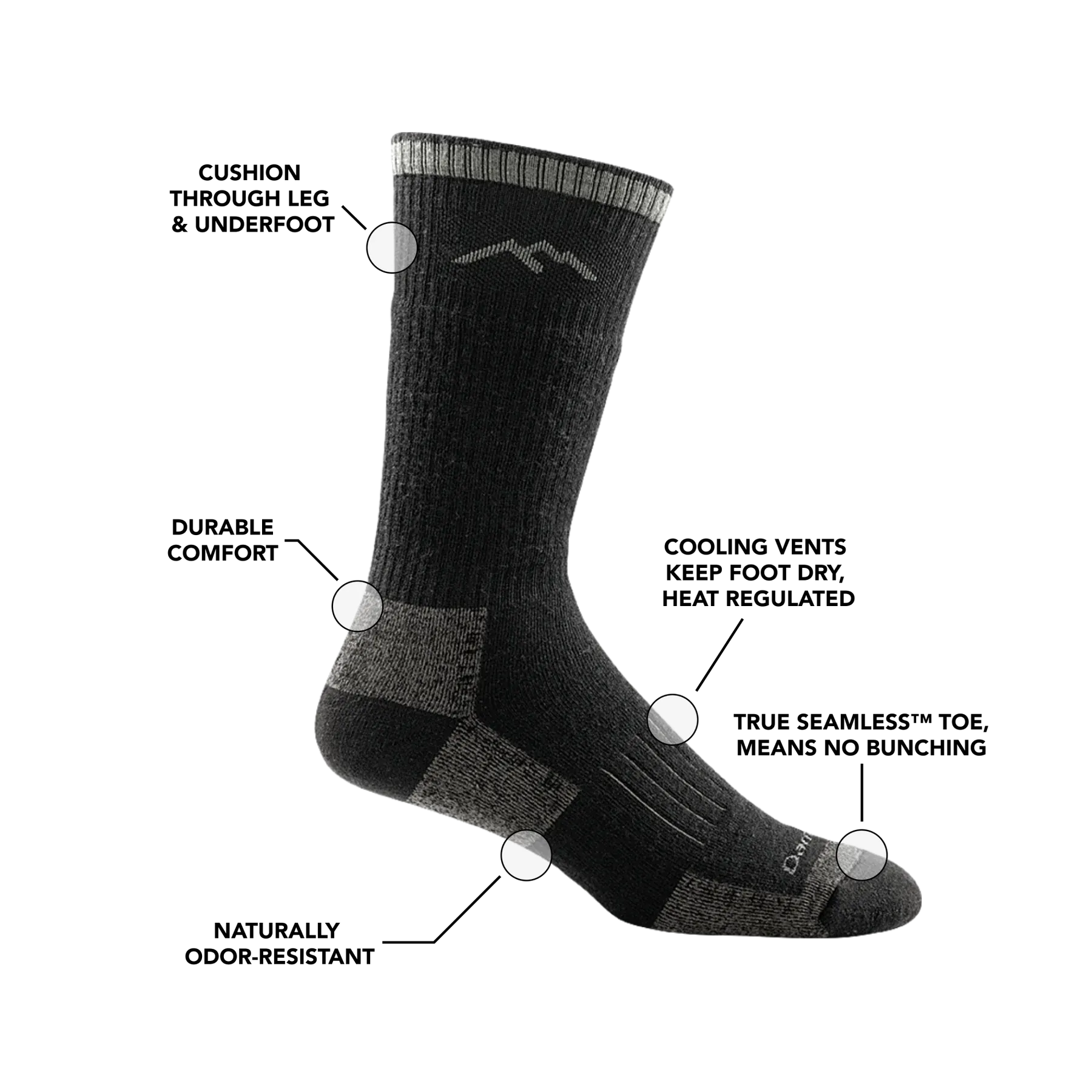 Boot Full Cushion Midweight Hunting Sock