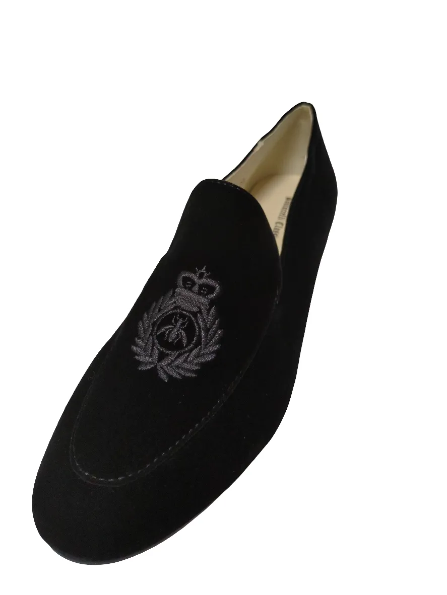 Boutaccelli  Black Velvet Emblem  Slip On  Carpi