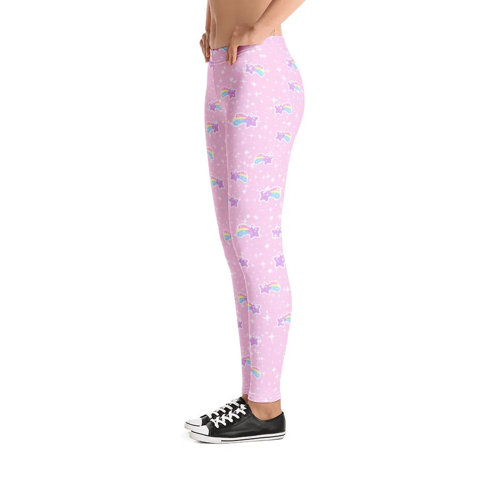 Bubblegum Bunny Shooting Stars Leggings