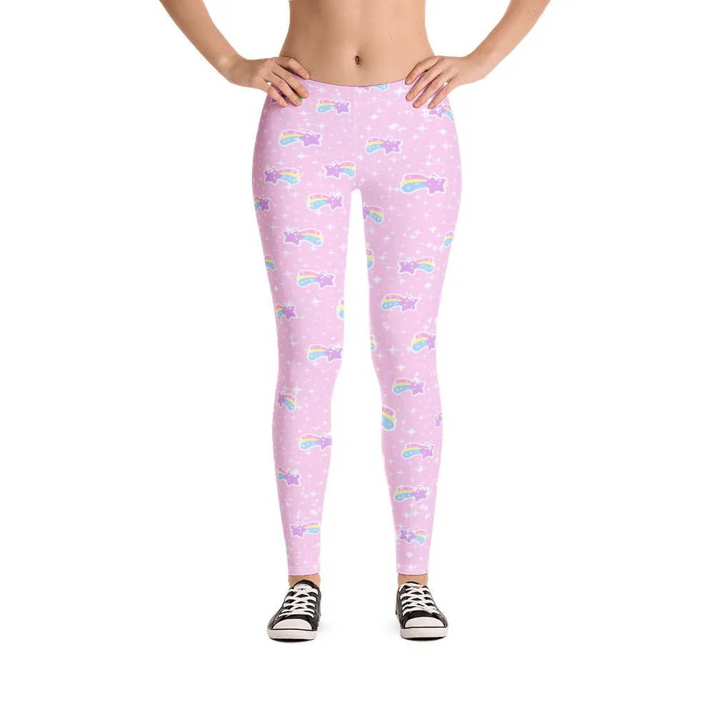 Bubblegum Bunny Shooting Stars Leggings