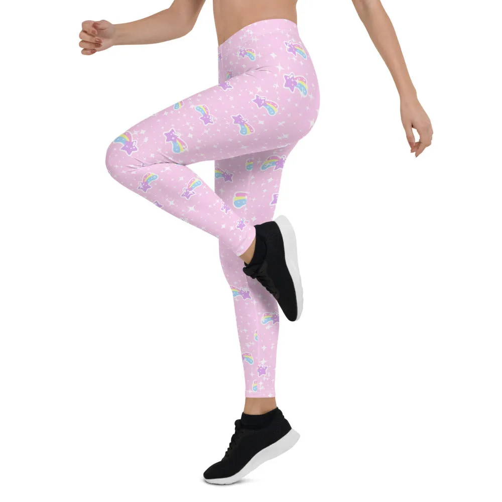 Bubblegum Bunny Shooting Stars Leggings