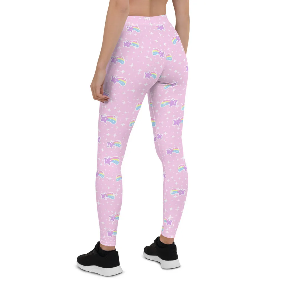 Bubblegum Bunny Shooting Stars Leggings