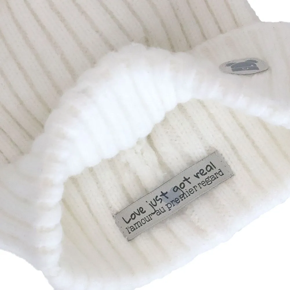 Calikids Cashmere-Feel Knit Newborn Winter Hat