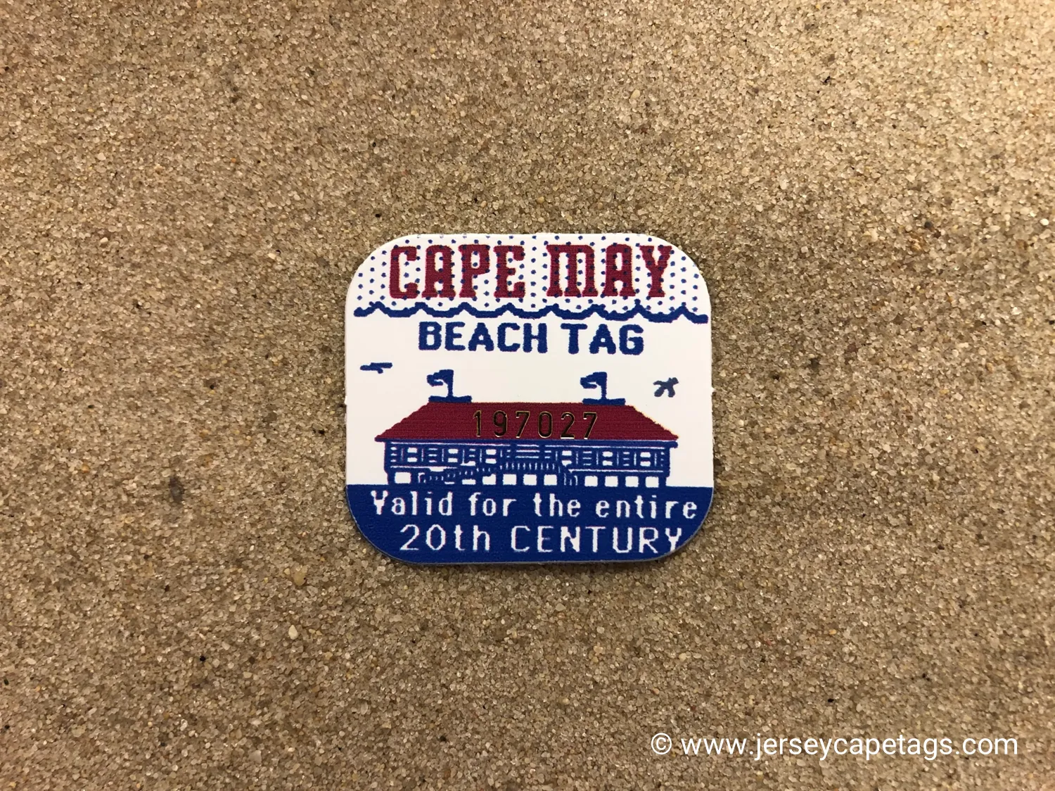 Cape May 1987 Century Beach Tag