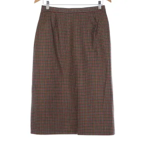 Caroline Charles for Womens Journal Vintage Merino Wool Check Skirt. UK Size 10/12