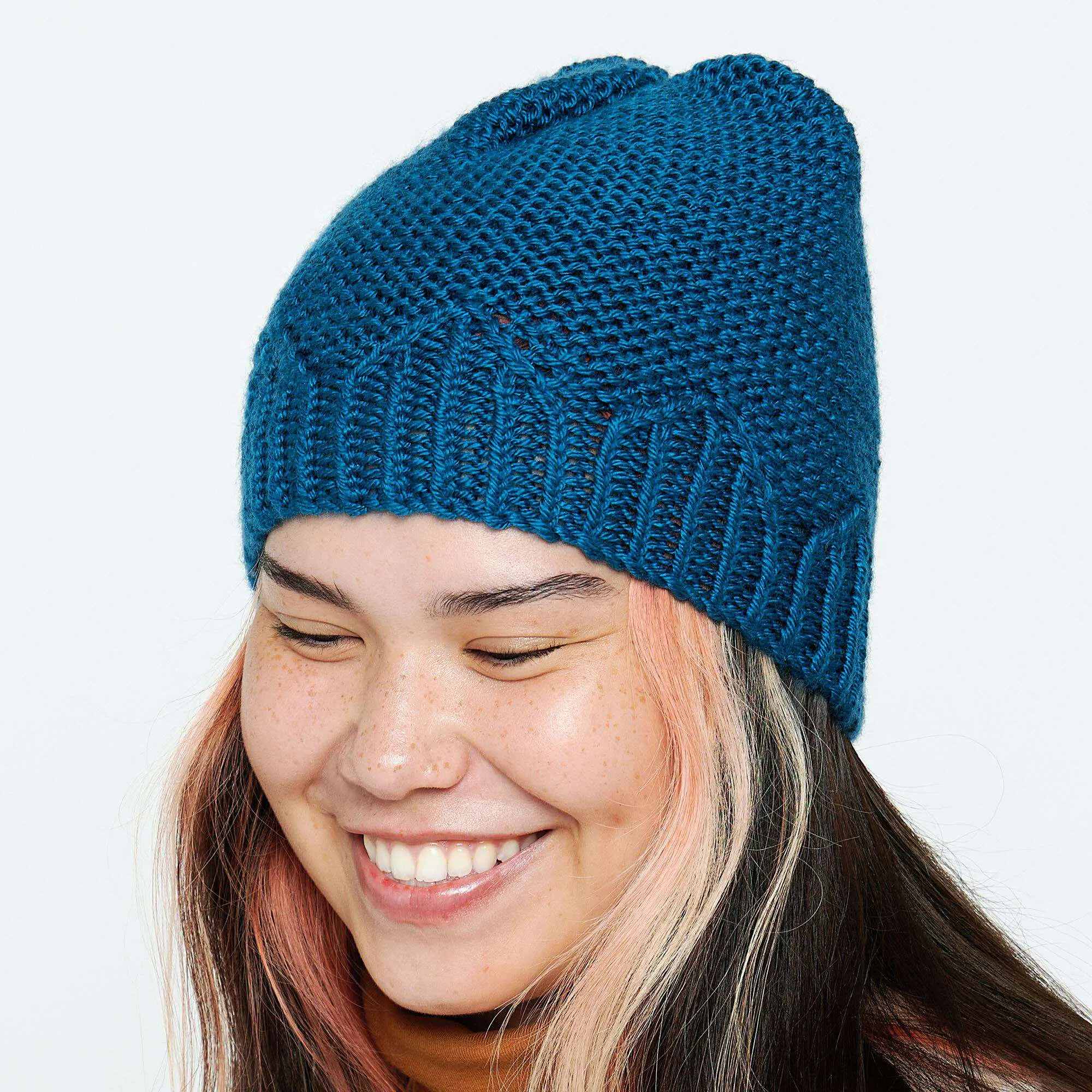 Caron Knit Crown Hat