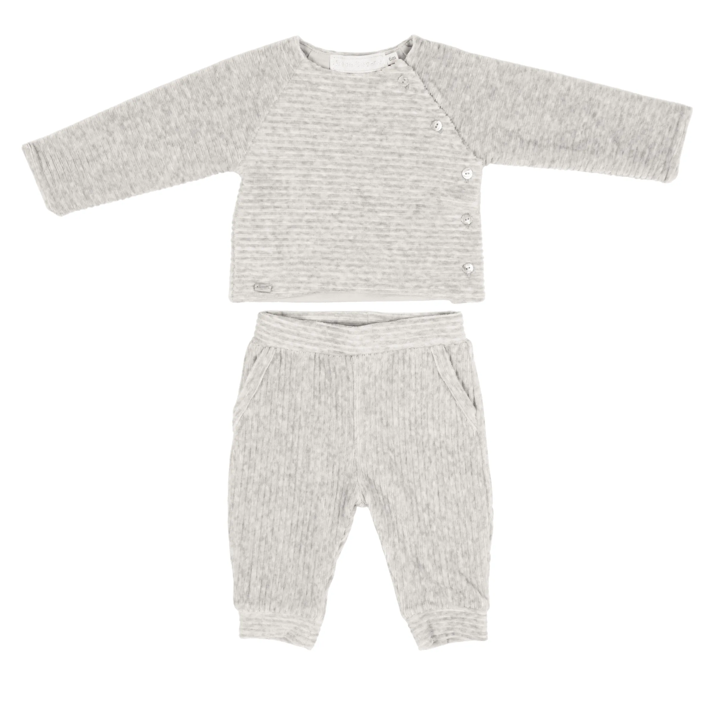 CELESTE | Boys Grey Corduroy Knit Set (2)