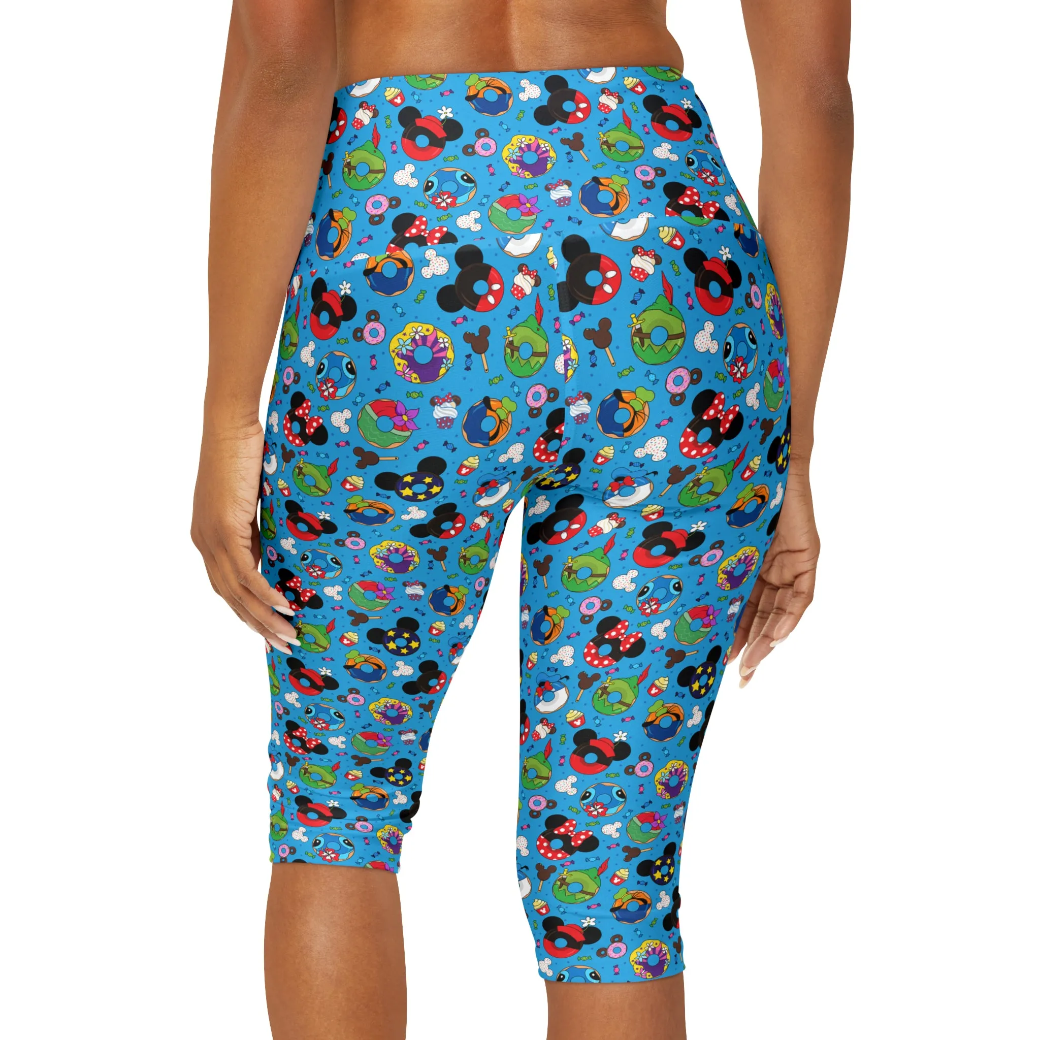 Character Donuts Athletic Capri Leggings