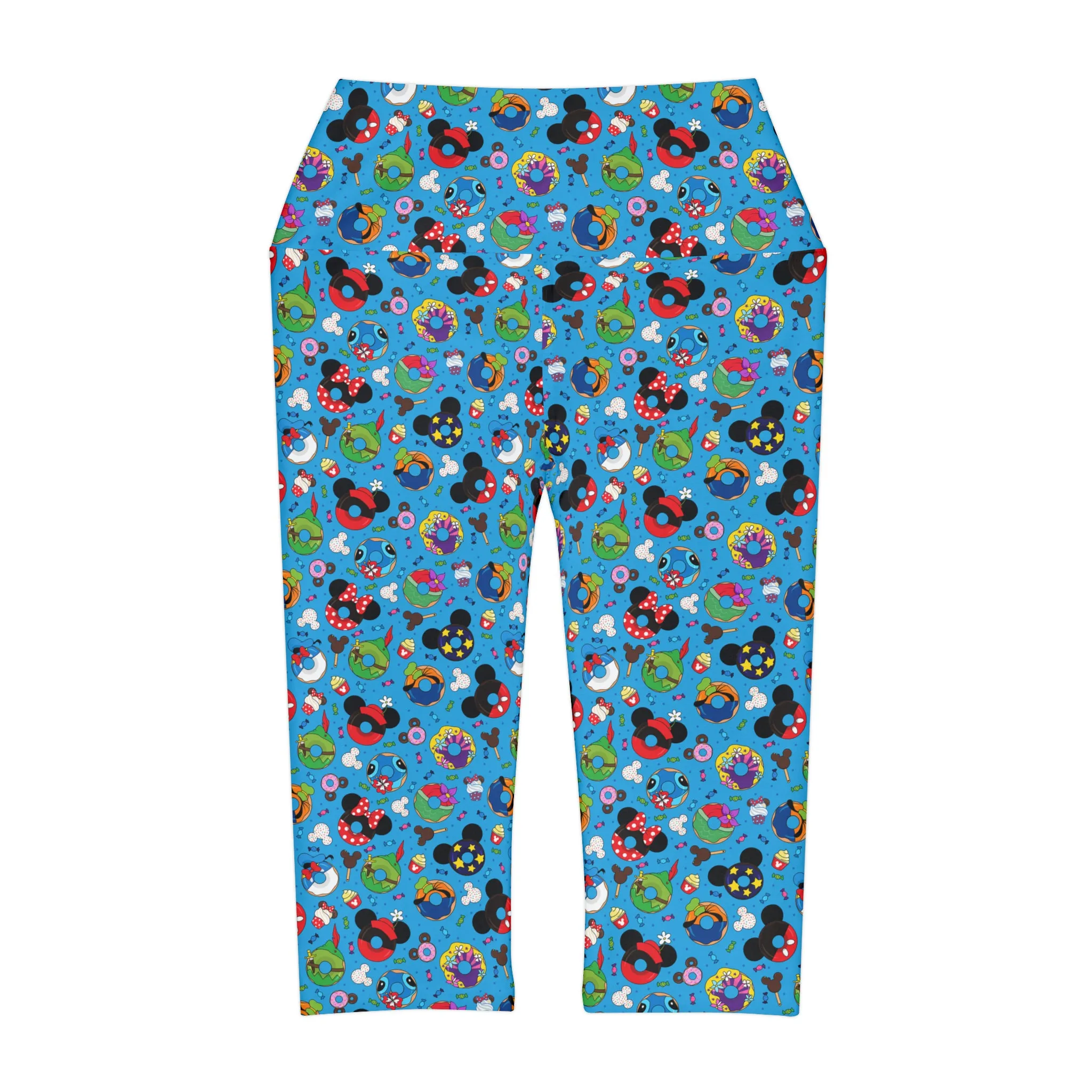 Character Donuts Athletic Capri Leggings