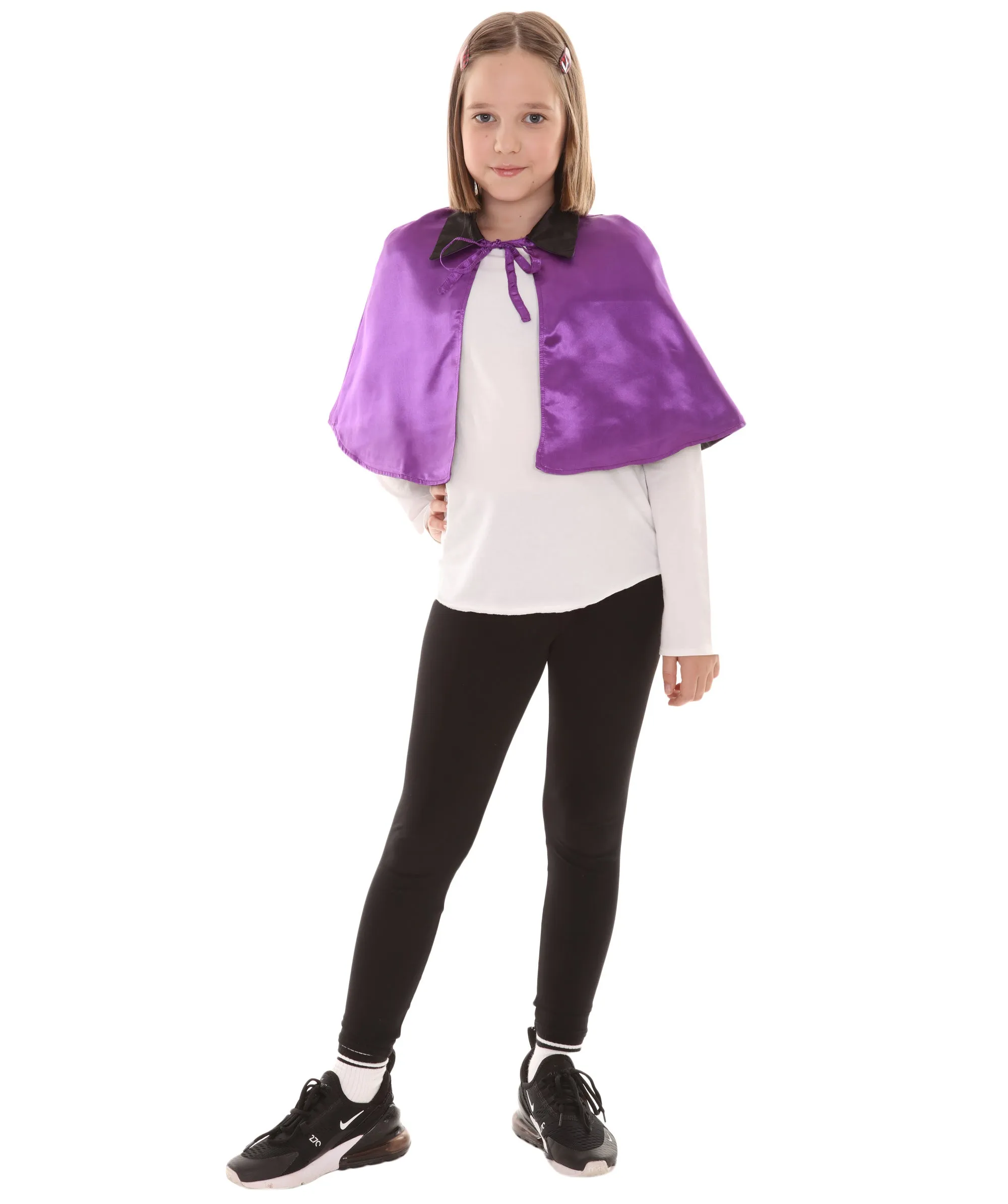 Child's Vampire Cape Costume | Lilac & Black Halloween