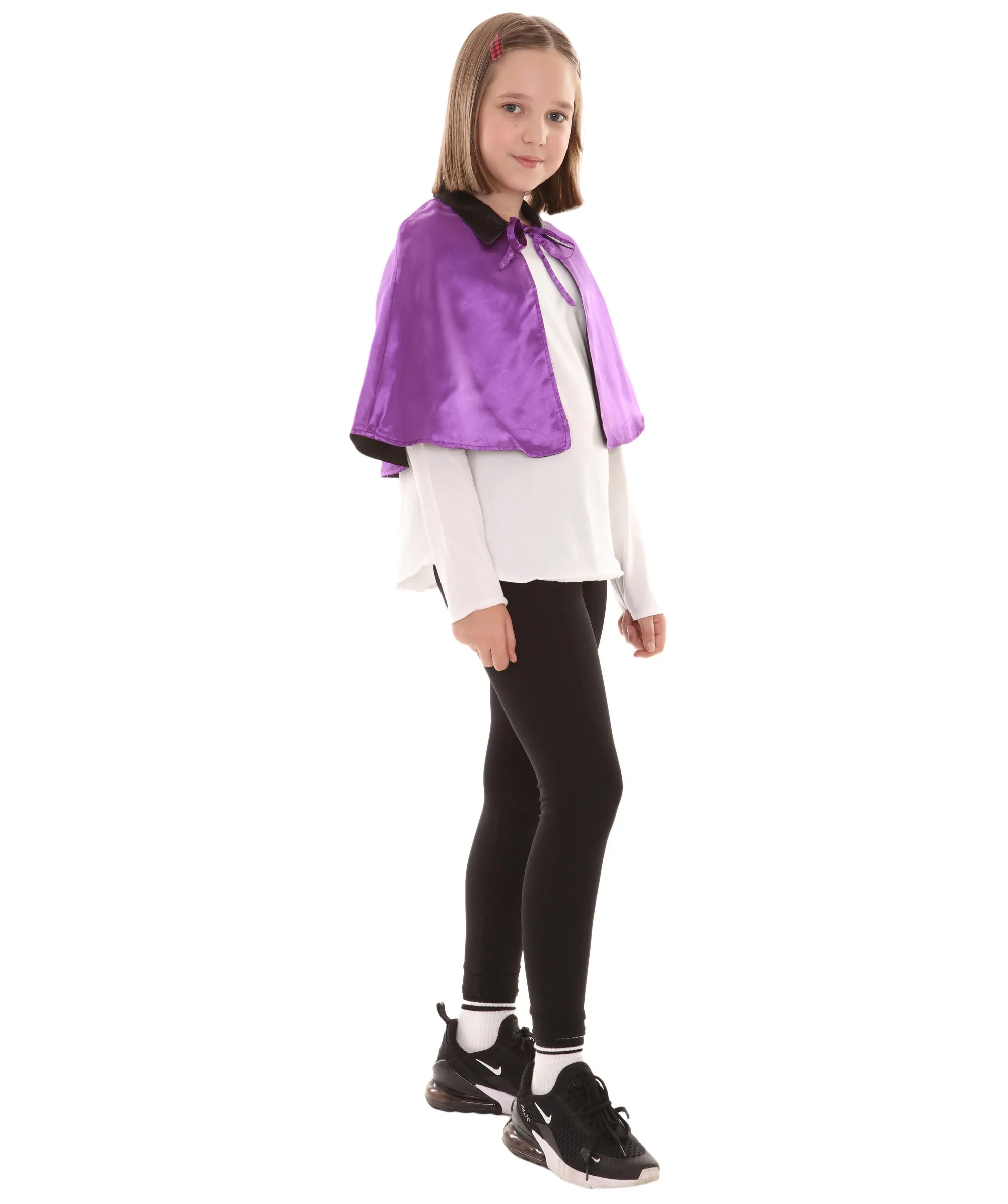 Child's Vampire Cape Costume | Lilac & Black Halloween