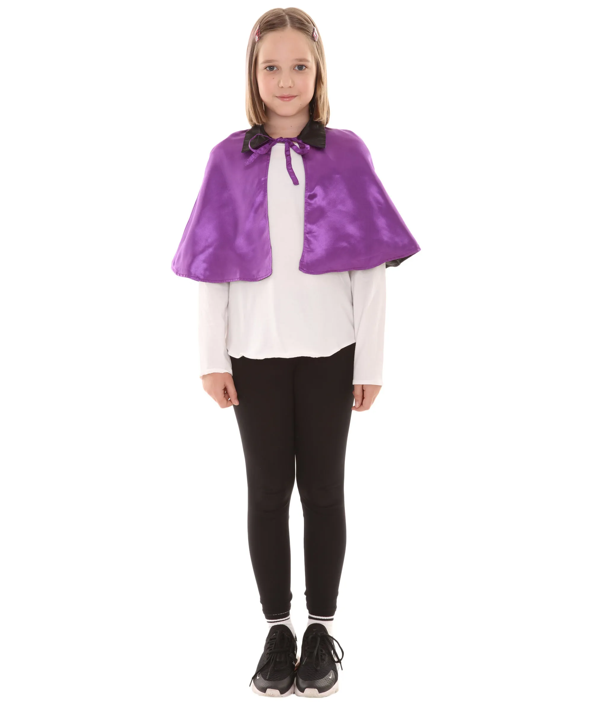 Child's Vampire Cape Costume | Lilac & Black Halloween