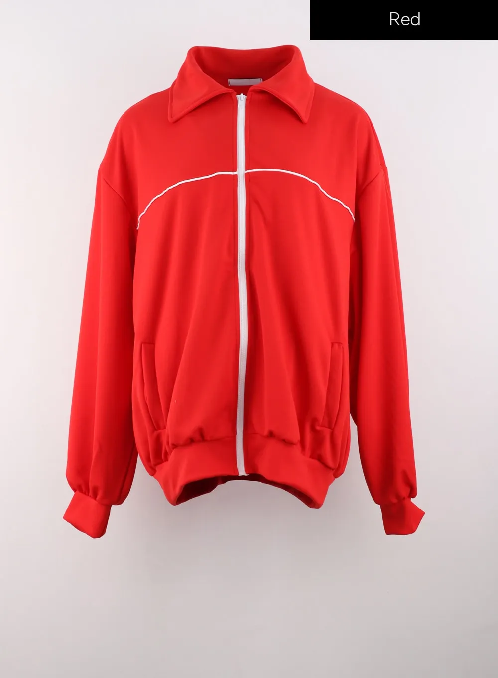 Collared Zip-Up Hoodie IS322