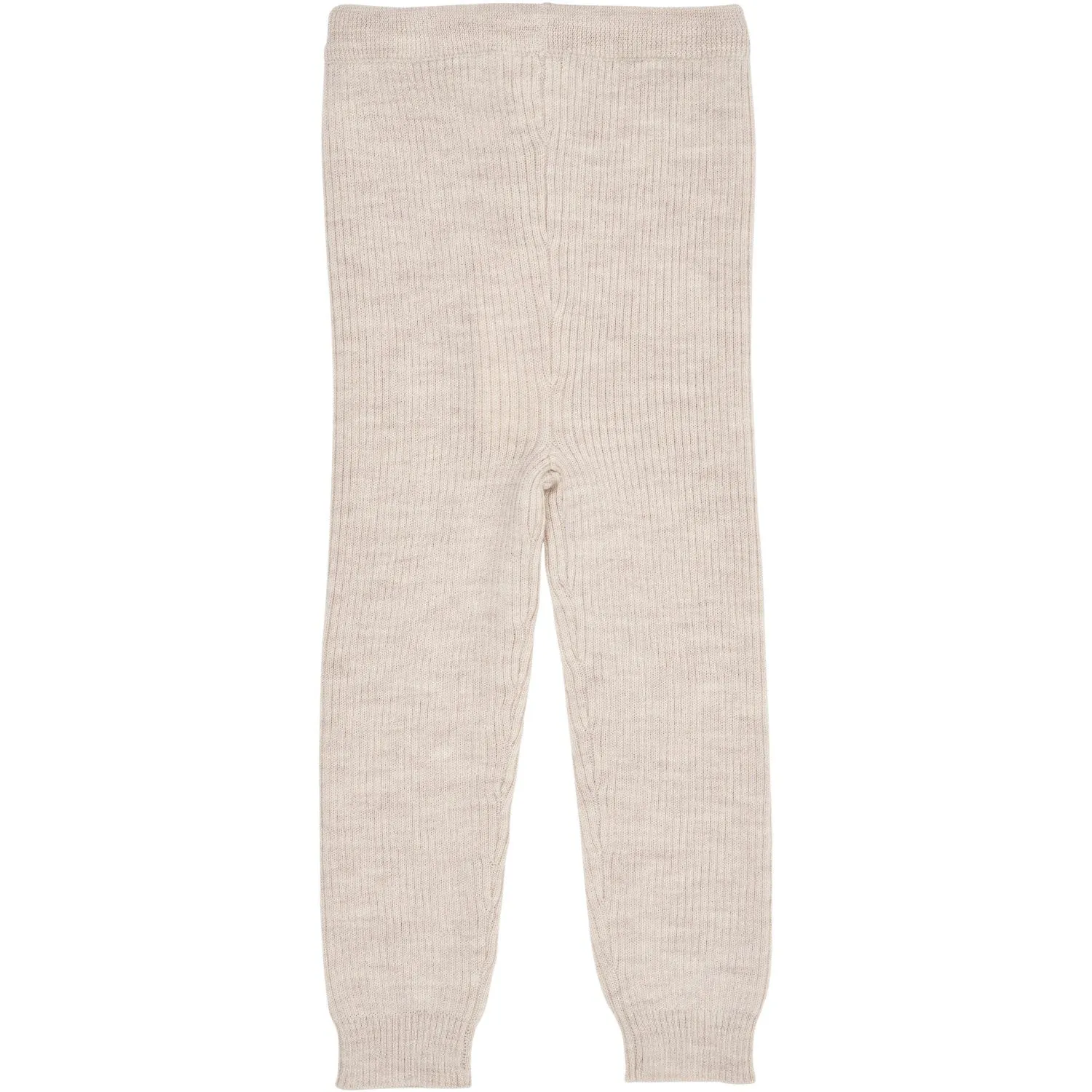 Copenhagen Colors Pale Cream Melange Merino Classic Rib Leggings