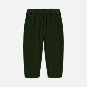 Cotton Corduroy Carrot Pants - Deep Green