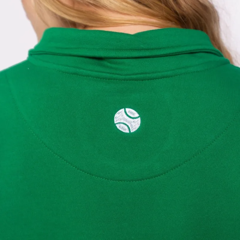 CourtLife Happiest on The Court Zip Sweatshirt  - Green