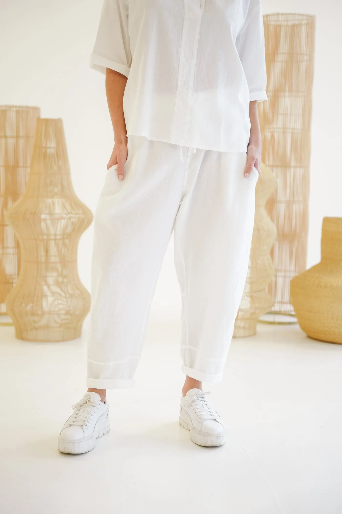 Cove Cotton Barrel Pants