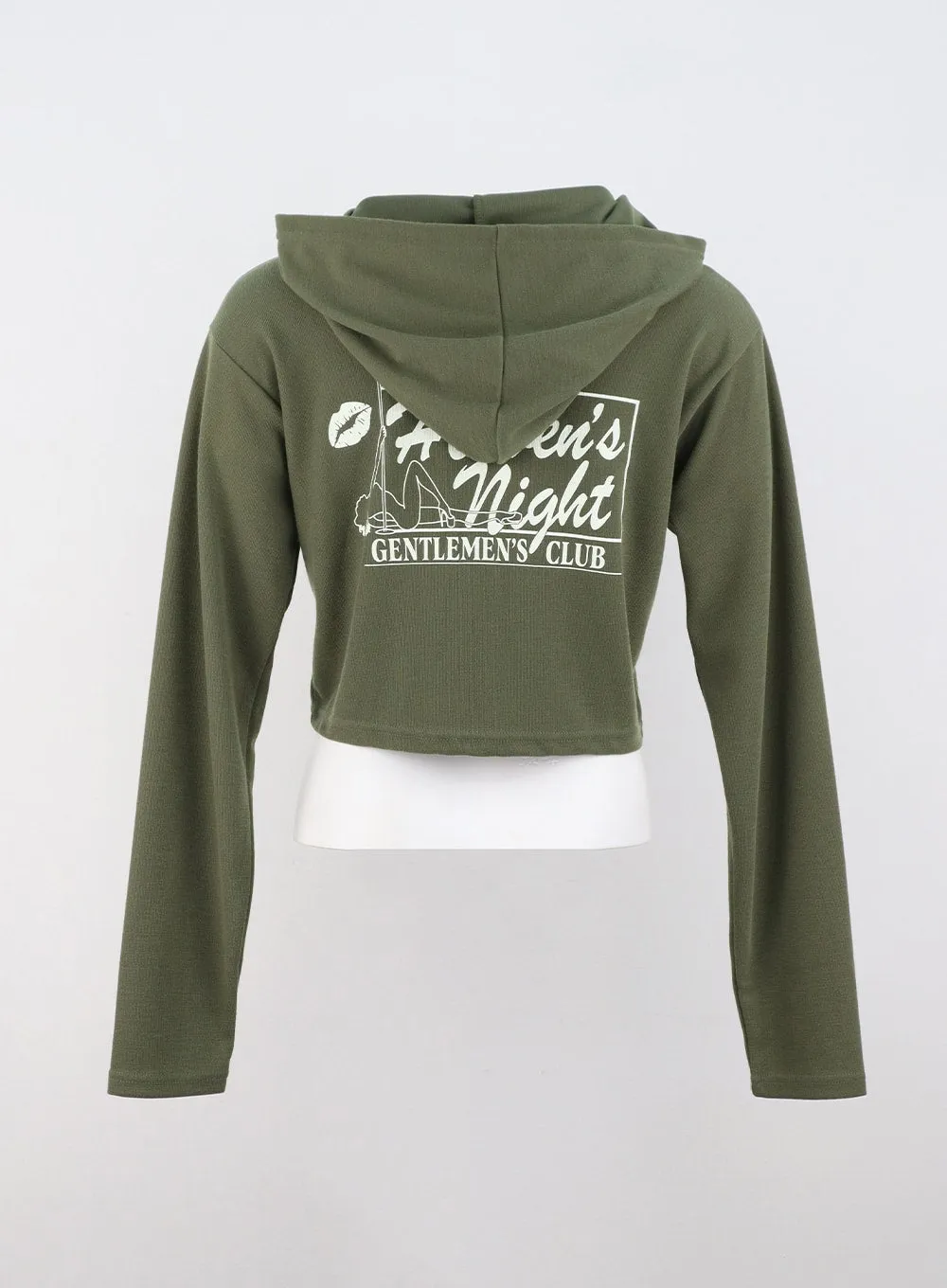 Crop Hoodie with Back Graphic CS318