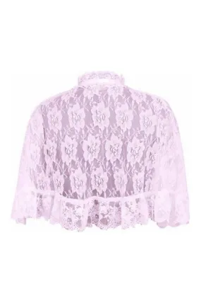 Daisy Corsets Lt Pink Lace Cape